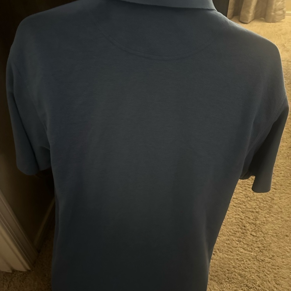 Men’s used size L large Cutter and Buck dry tech polo golf shirt Governors Town - Picture 5 of 7